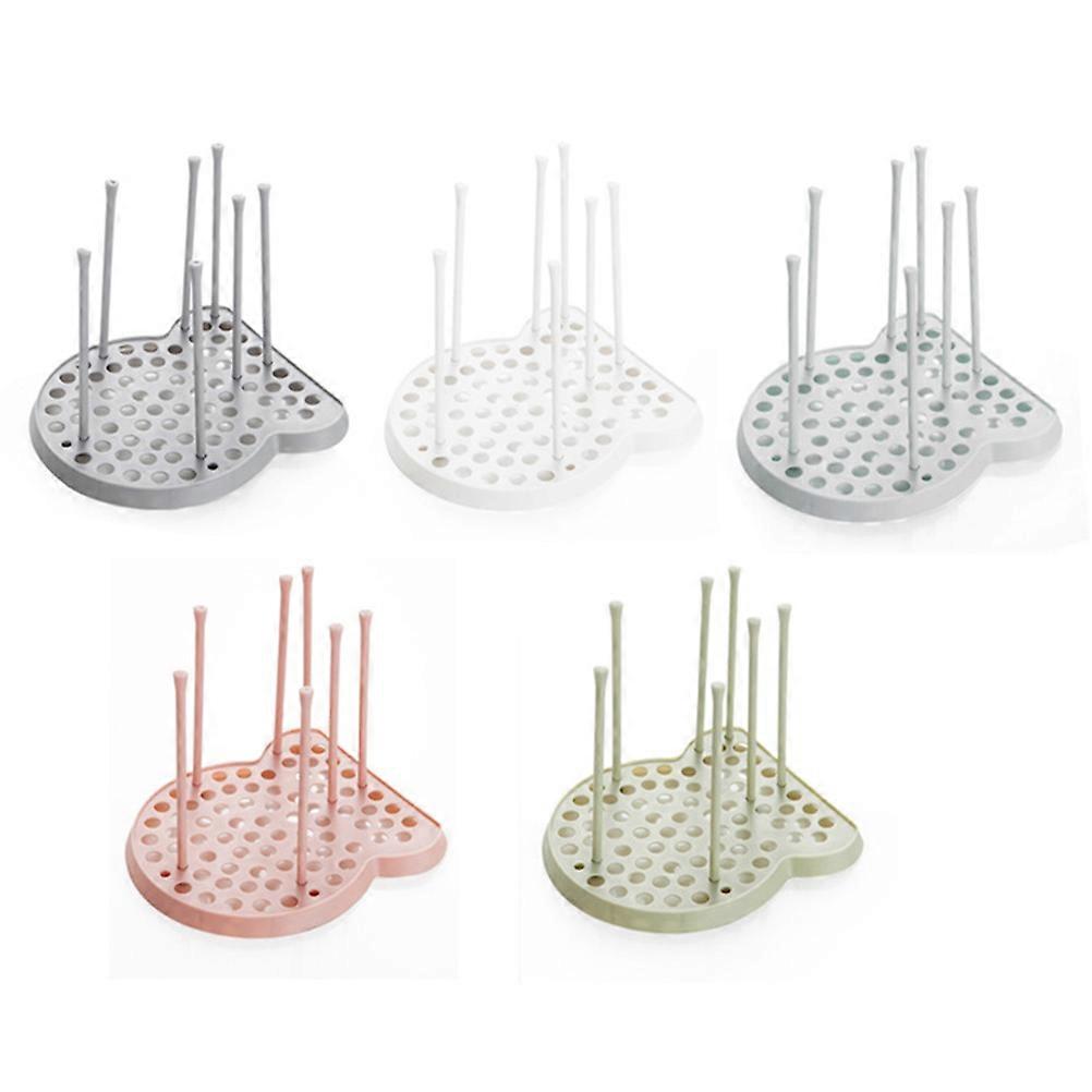 Cup Bowl Dish Organizer Drying Rack Holder for Kitchen Use in Pink