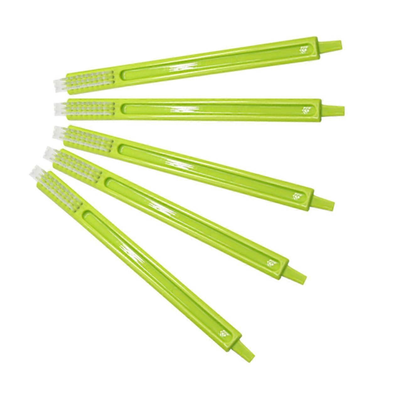 5pcs Cleaning Brush Set with Plastic Long Handle for Deep Cleaning Soymilk Machine and Dishwasher