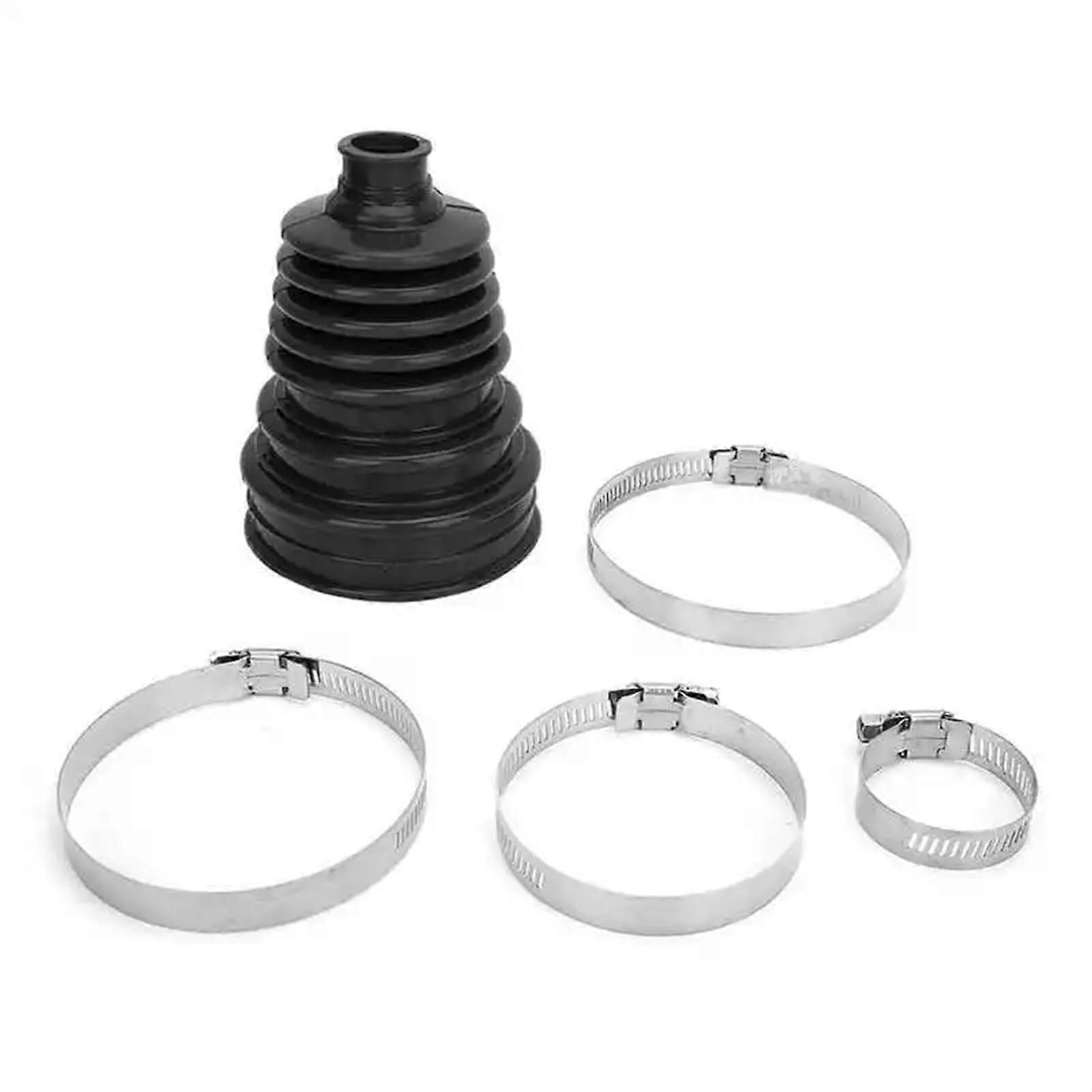 Universal Silicone CV Joint Boot Kit for CV Axle Dust Cover Replacement Black Easy Installation