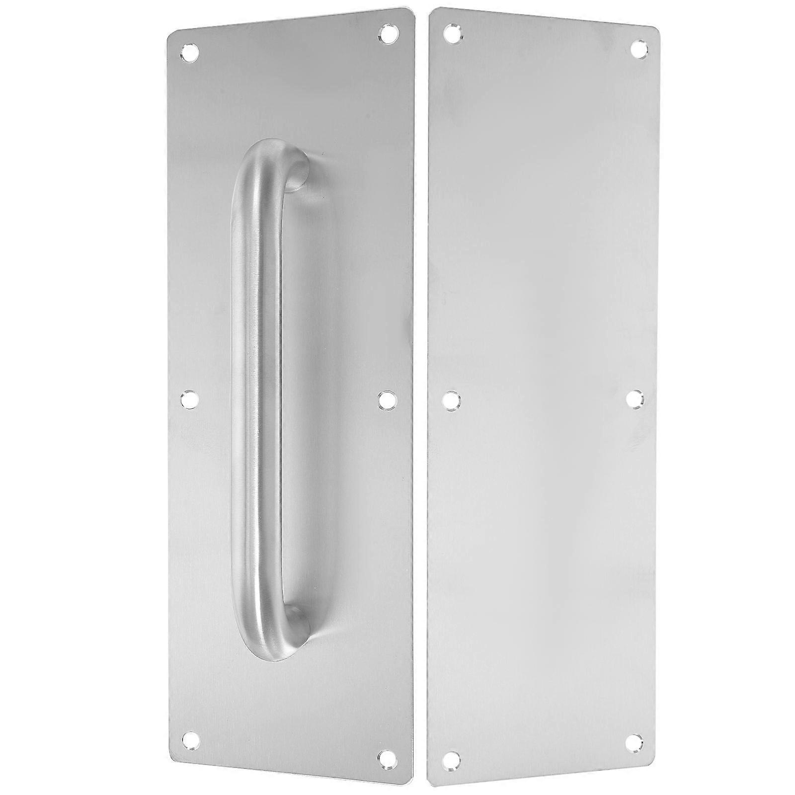 Commercial Fire Door Handle Pull Push Door Plate Handle Attachment