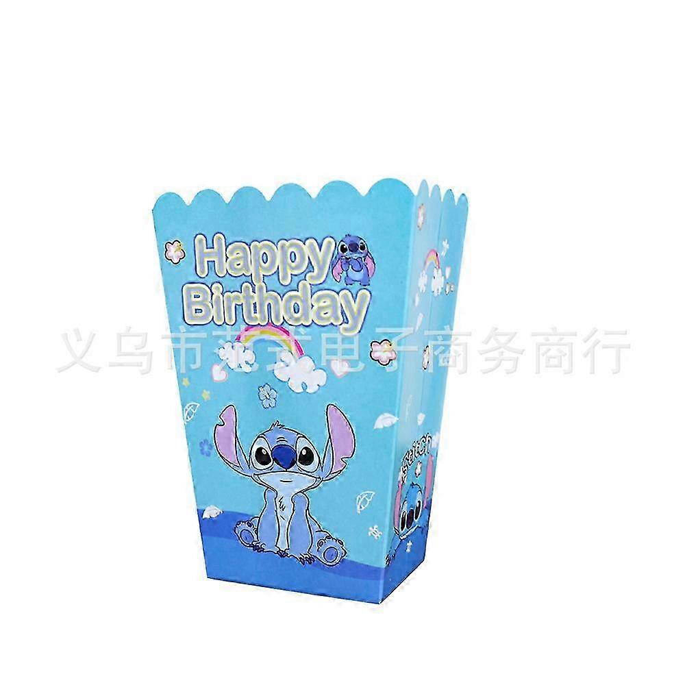 2025 Stitch children's birthday party set Stitch birthday decoration knife, fork, spoon, paper plate, paper cup, paper towel