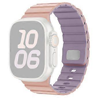 Correa de silicona para Apple Watch Series 11, 10, 42 mm/9, 8, 7, 41 mm/SE3, SE2, SE 6, 5, 4, 40 mm/3, 2, 1, 38 mm, magnética