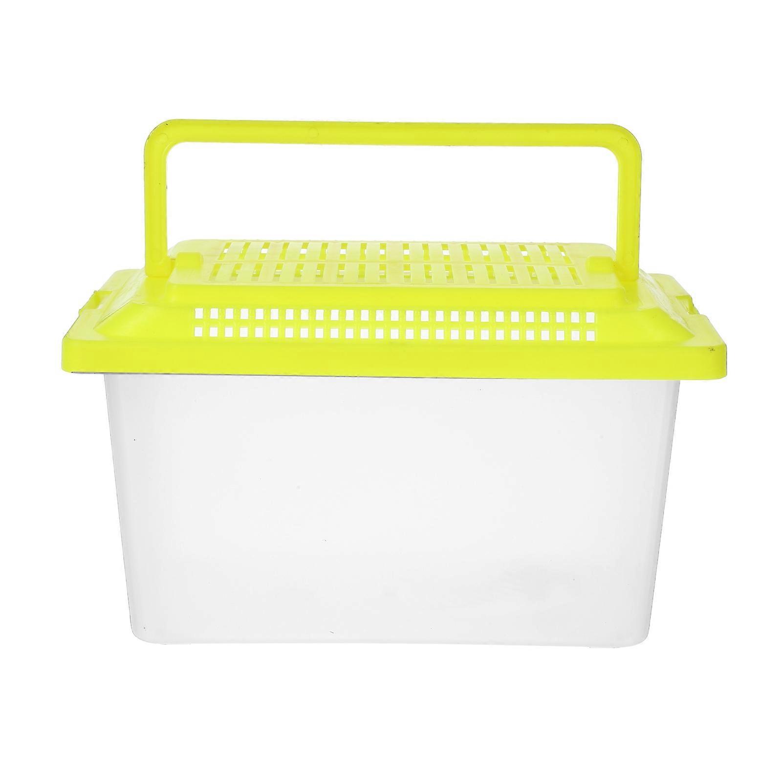 Plastic Fish Tank Portable Turtle Box for Storage 3 Pieces