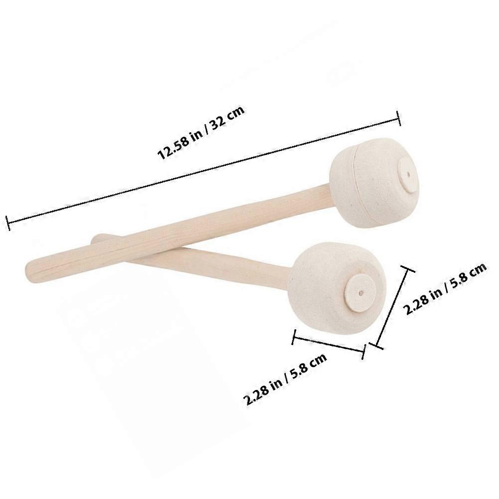Percussion Drum Mallets Wooden Drumstick for Band Use 2Pcs Multi Color