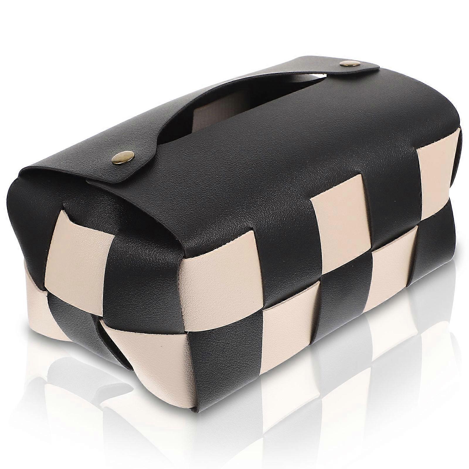 Tissue Holder for Storage Use Black Stylish Tissue Box