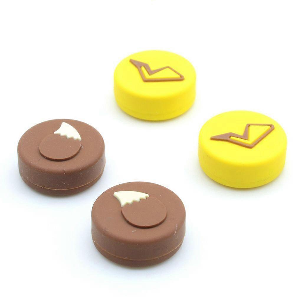 4Pcs Thumb Grip Caps Replacement Game Controller Handle Cute Analog Stick Cover