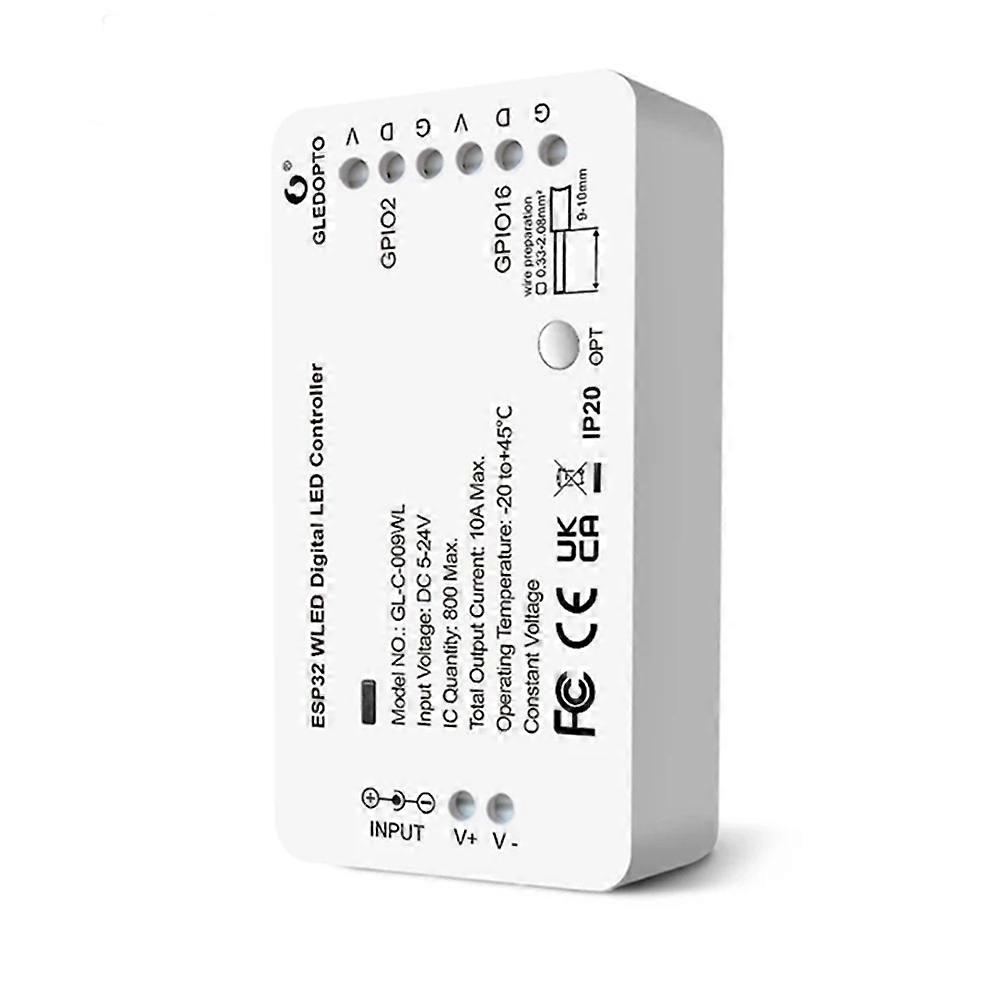 GLEDOPTO ESP32 WLED LED Controller DC5-24V DIY Dynamic Lighting Mode