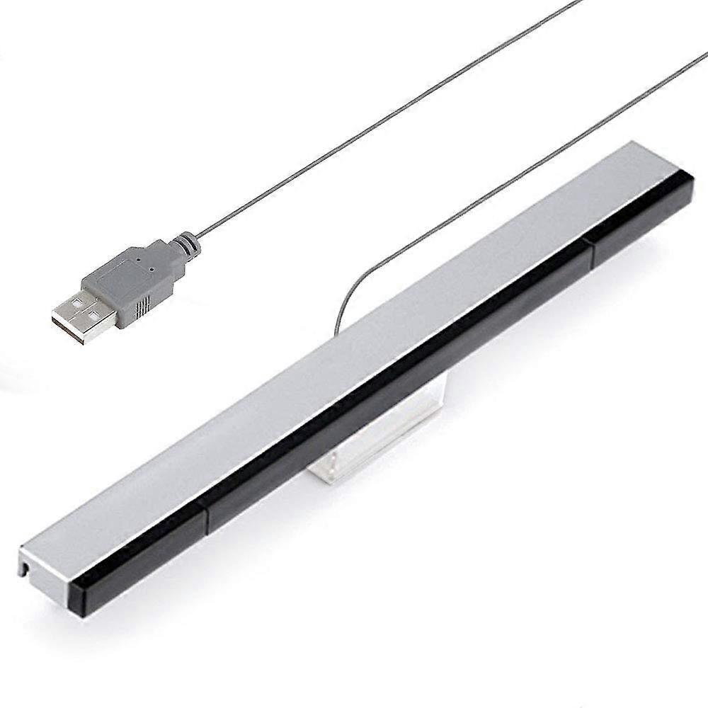 USB Wii Sensor Bar Replacement with Stand, 8ft Cable, Compatible with Wii and Wii U
