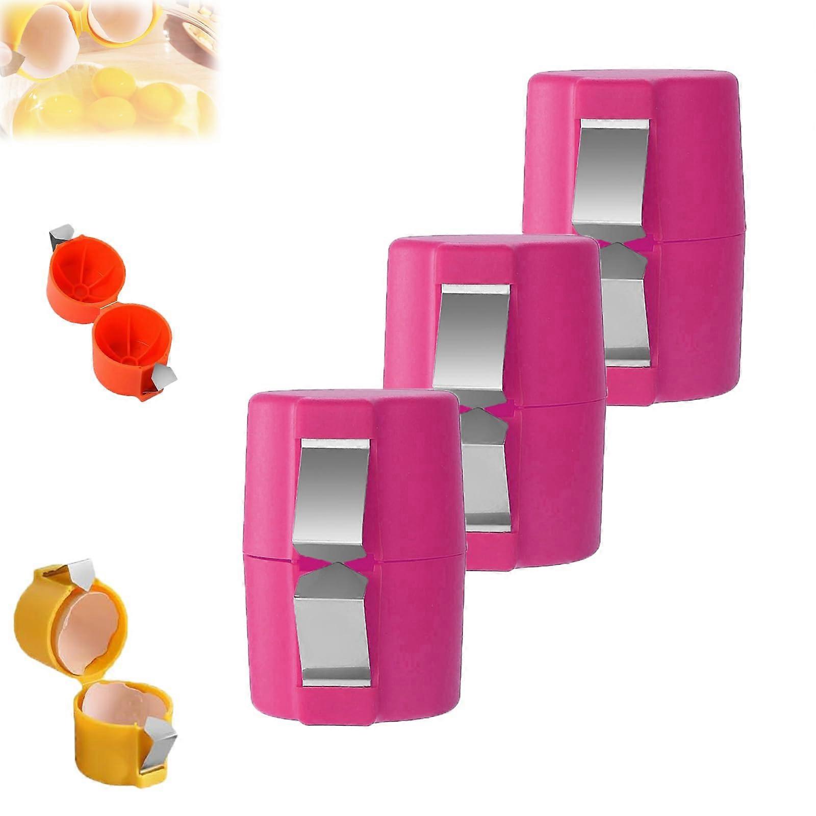 Egg Shell Opener for Hard Boiled Eggs, Stainless Steel Egg Cracker Tool with Separator, 3pcs Set