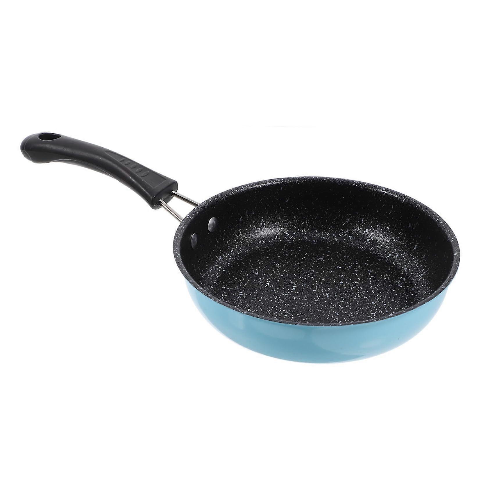 Mini NonStick Frying Pan with Ergonomic Grip for Eggs Rapid Even Heating Camping Use
