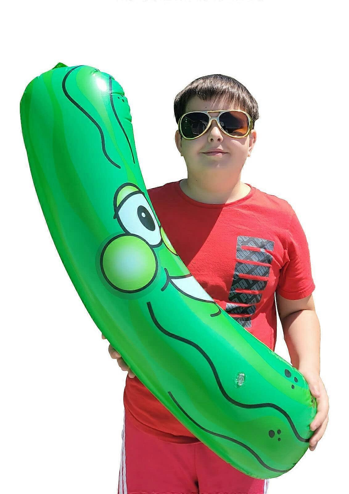 Giant 36Inch Inflatable Pickle Head Pool Float Funny Novelty Party Decoration 1 Pack