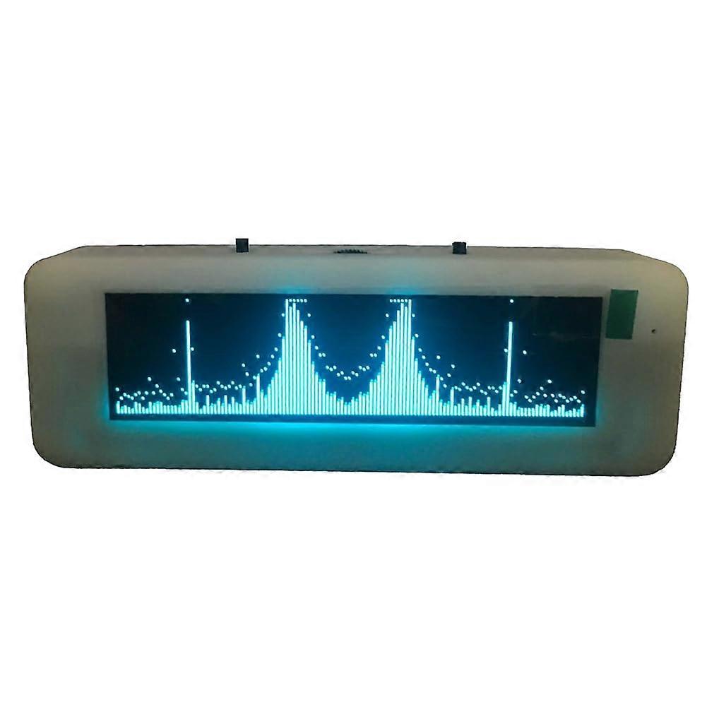 OLED Music Spectrum Display for Car HiFi Audio Level Indicator Voice Control Blue