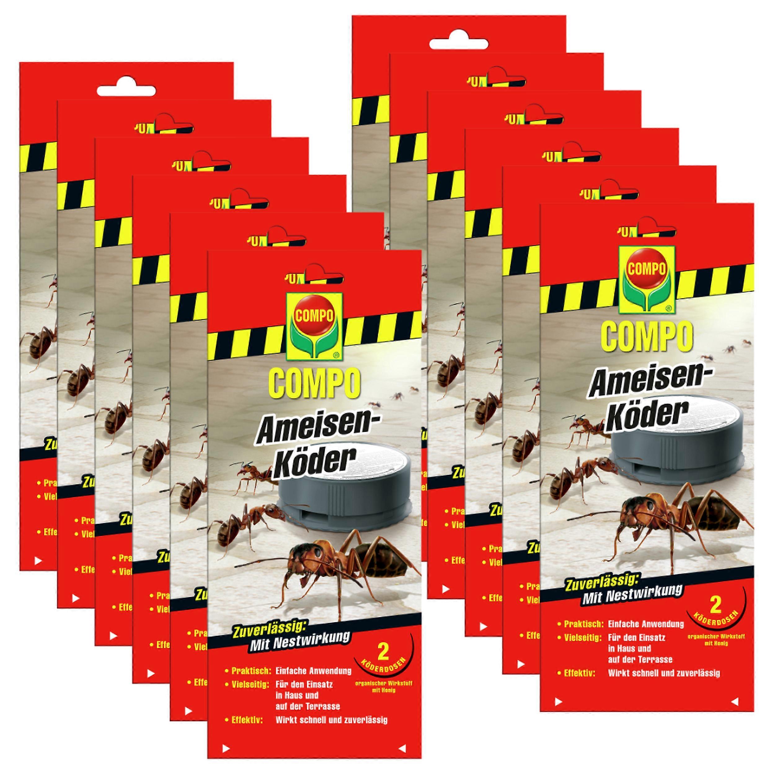 12 x COMPO Appât pour fourmis, 2 pièces