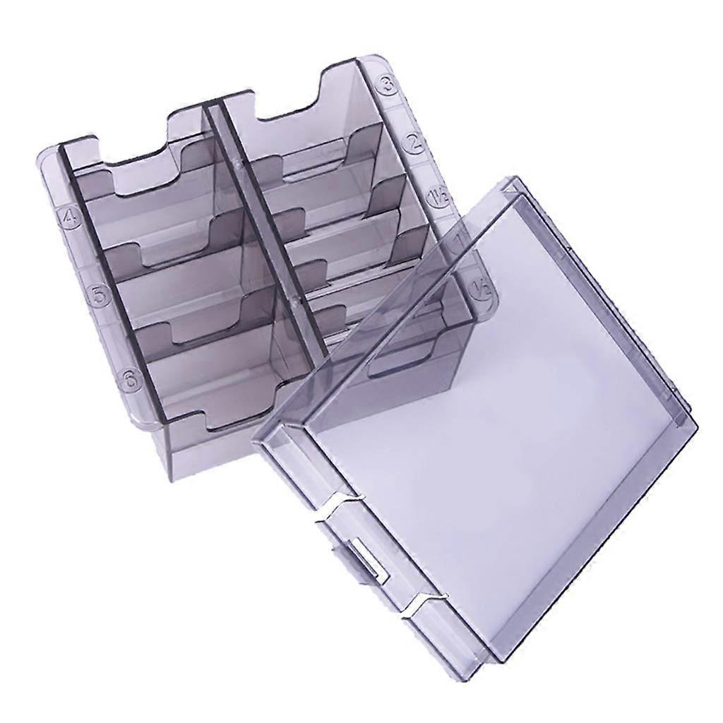 Guide Comb Storage Box with Lid, Clipper Guard Organizer for Barber , Compact Grid Holder
