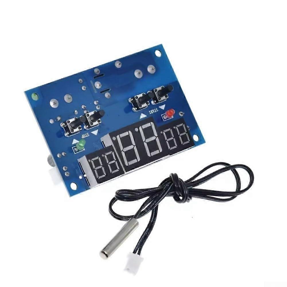 Digital Temperature Controller with Triple Display, Heating Cooling Modes, ±1°C Accuracy, Waterproof Sensor