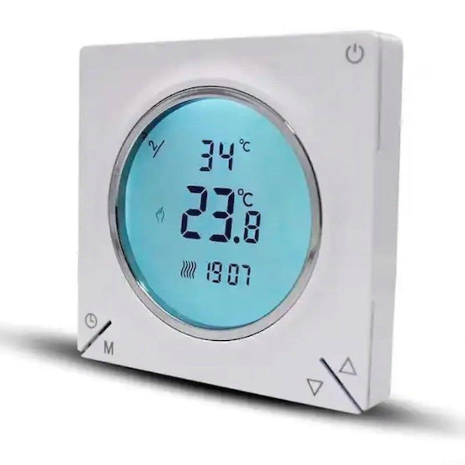 Smart LCD Programmable Thermostat with Accurate Temperature Sensor for Heating and Cooling Control