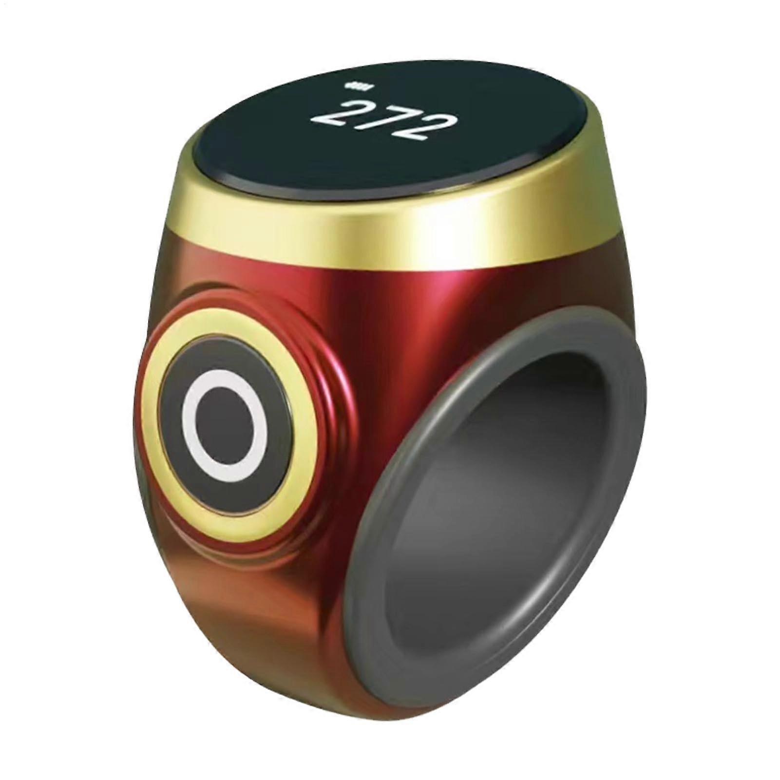 Electronic Finger Counter Ring with Touch Sensitive Control, Adjustable Size, Lightweight Design for Sports and Study