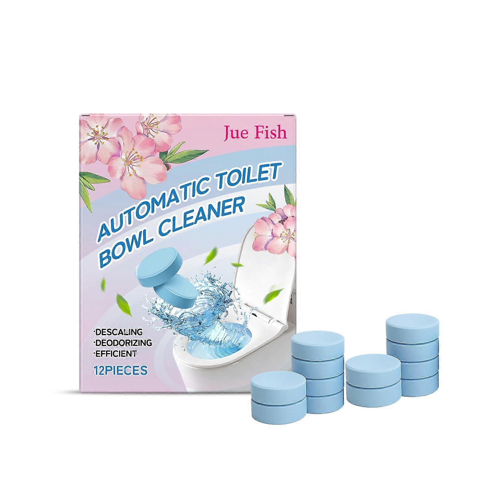 Effective Toilet Cleaning Tablets, Remove Stains, Odors, Keep Drain Smooth ,12pcs