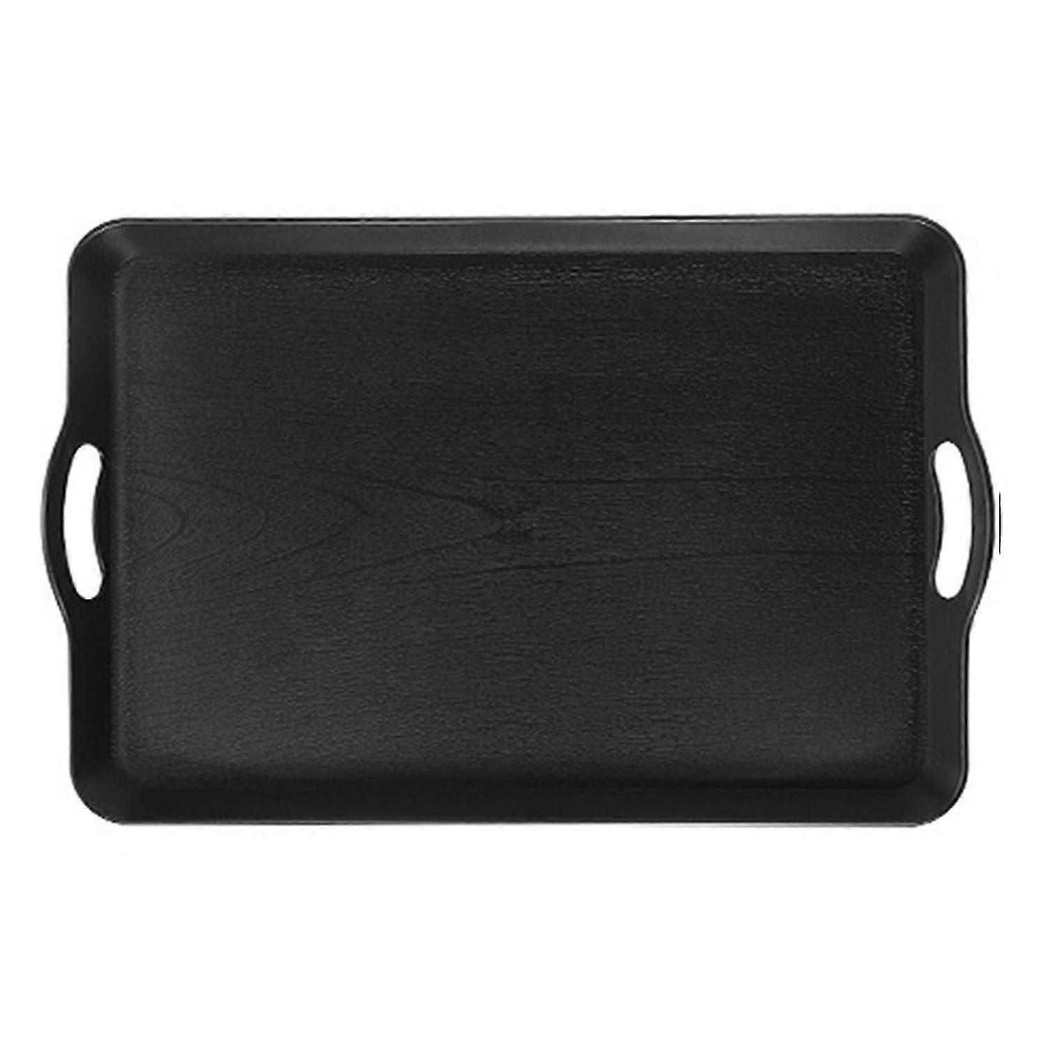 Plastic Tray with Handles Scratch-Resistant Serving Vanity Tray for Kitchen