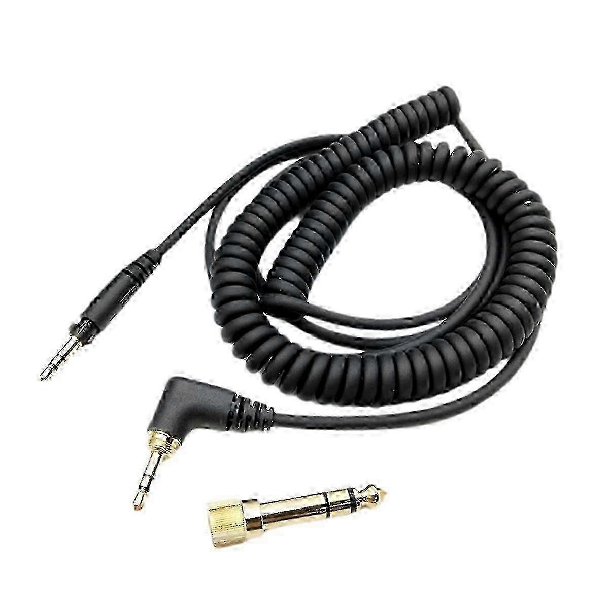 Replacement Spring Headphone Cable for Technics EAH-DJ1200 DJ Headset Audio Cord