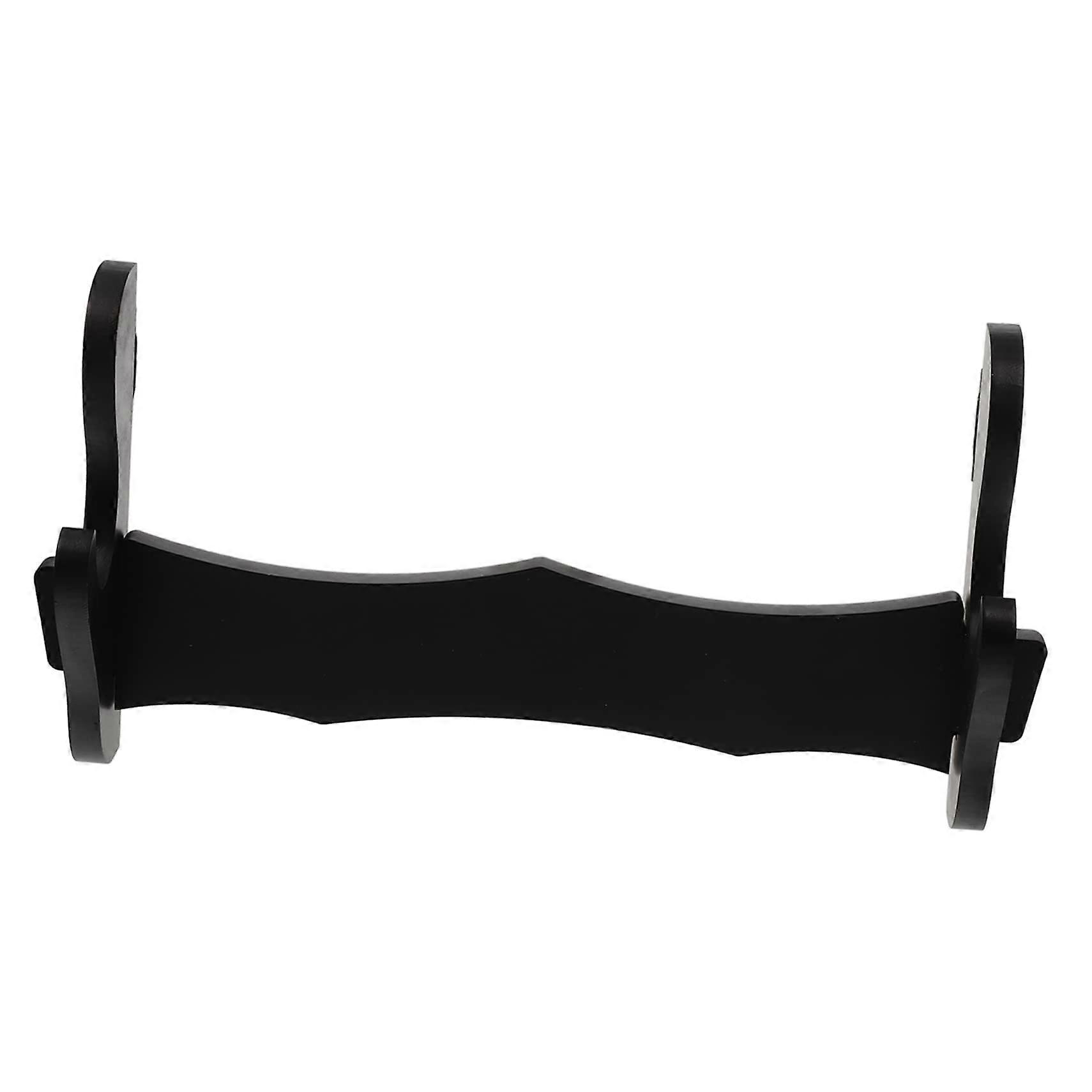 Flute Wall Mount Wooden Display Rack, SpaceSaving Storage Holder for Home Decor and Secure Support