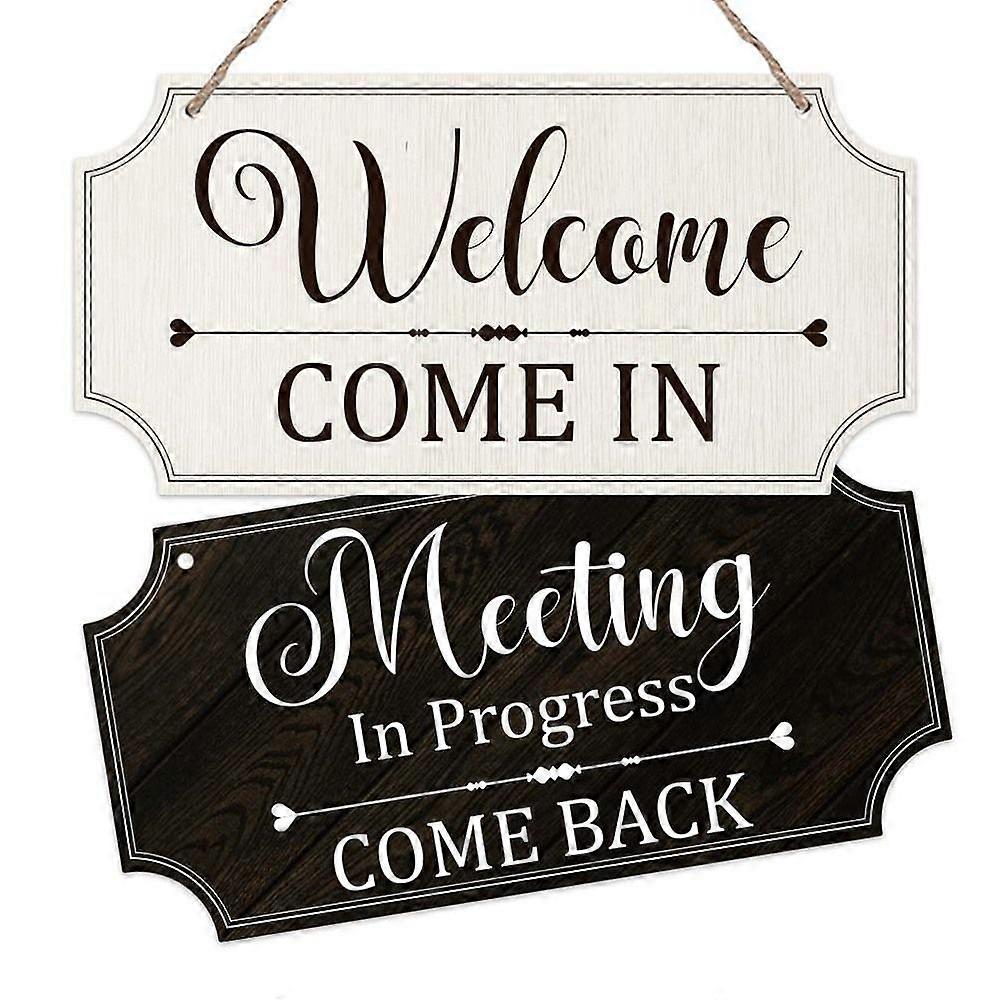 PVC Door Hanging Ornaments Rectangle Word 300x150mm