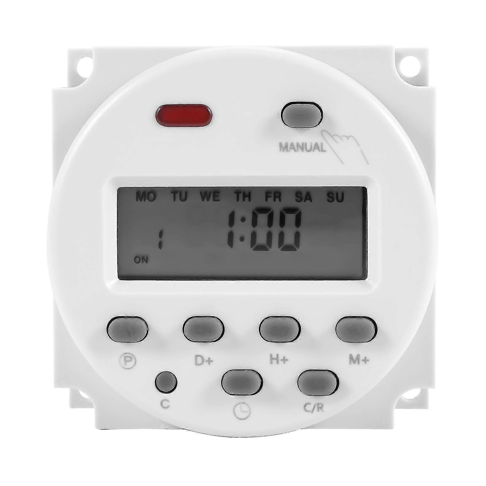 New LCD Digital Control Power Programmable Timer DC 12V 16A Time Relay Switch