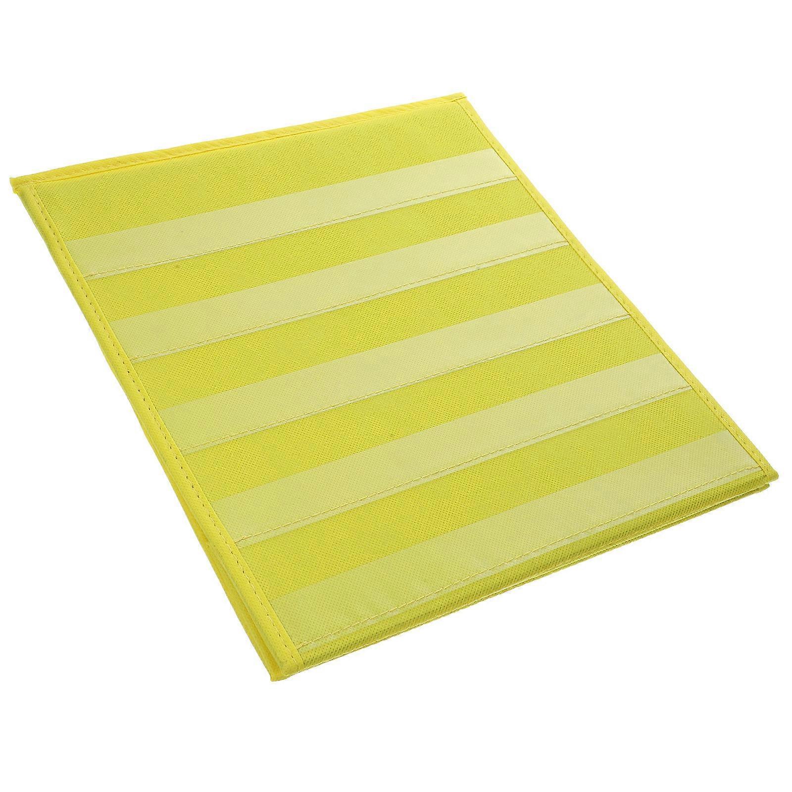 Foldable Yellow Tabletop Pocket Chart for Classroom Teaching Aid 2Pcs