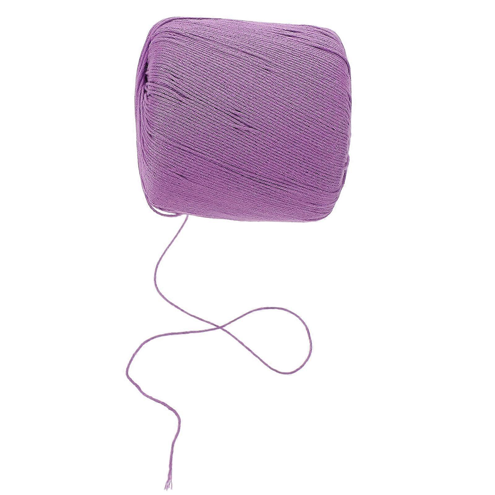 DIY Cord Cotton Rope for Knitting 1 Roll Violet Soft Handmade Braided String