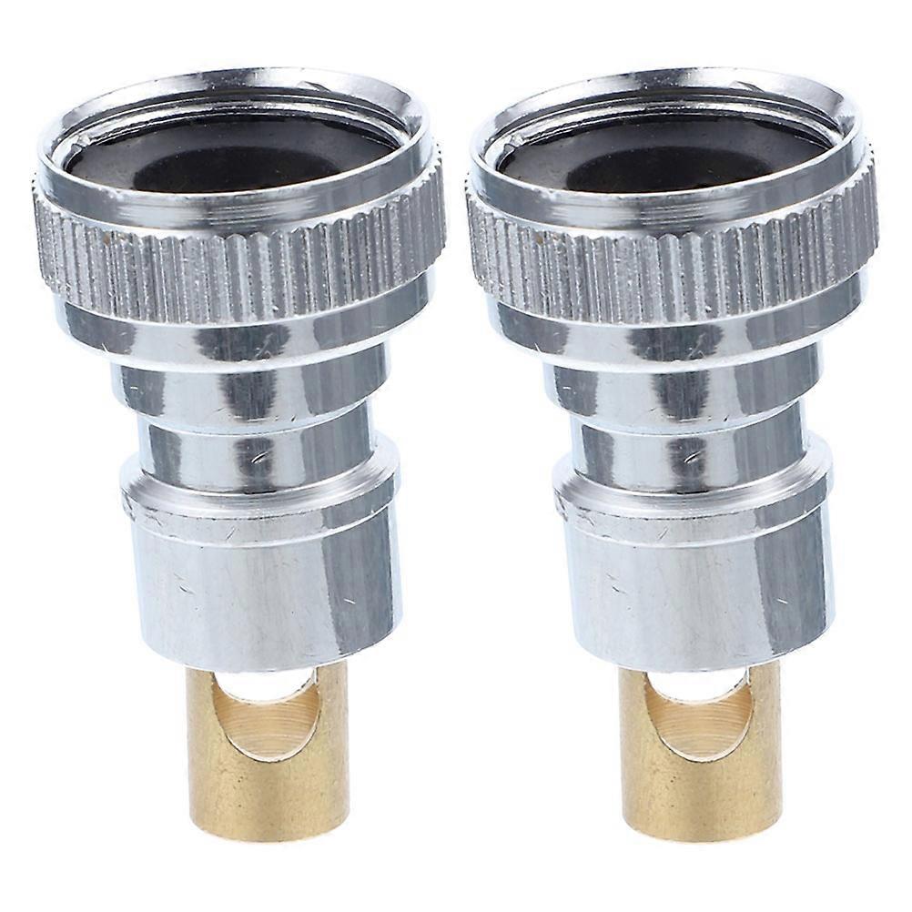 2Pcs Snap Coupling Adapter for Faucet Water Hose Connector Copper