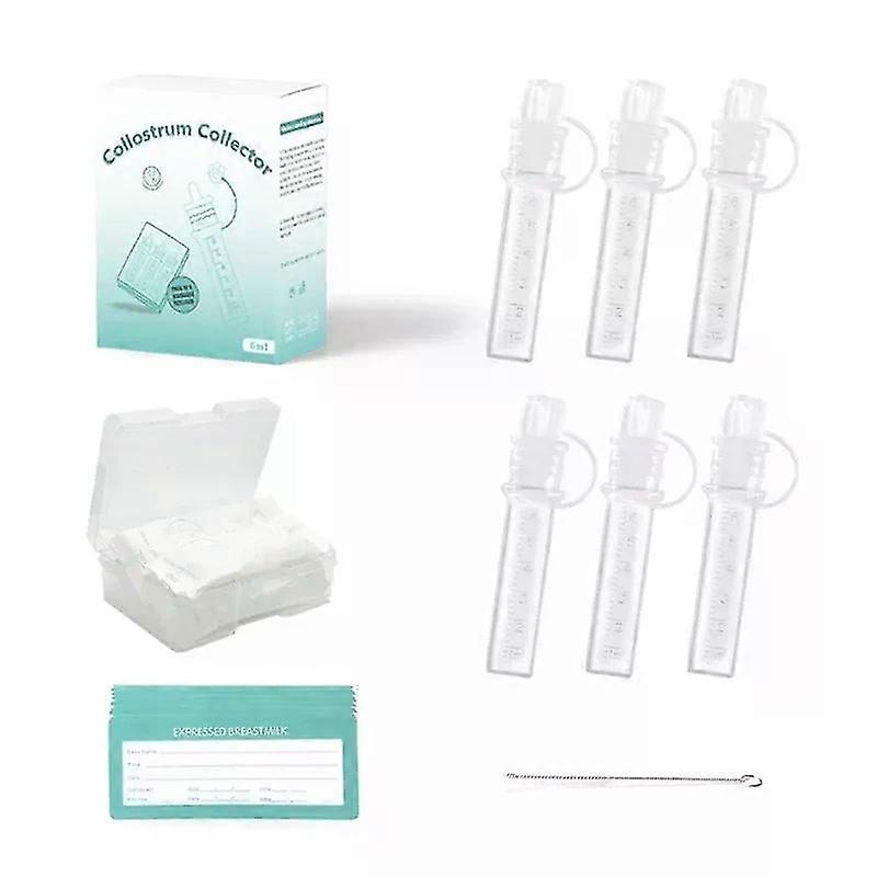 6Pcs Colostrum Collector Easy Breastfeeding Milk Storage Solution 6ML Capacity