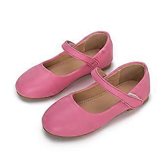 Ballerina-Ballerina-Schuhe für Mädchen, ideal für Hochzeiten, Schulfeiern und Abendveranstaltungen, bequem für jeden Tag, in Pink, Größe 5-6 Jahre
