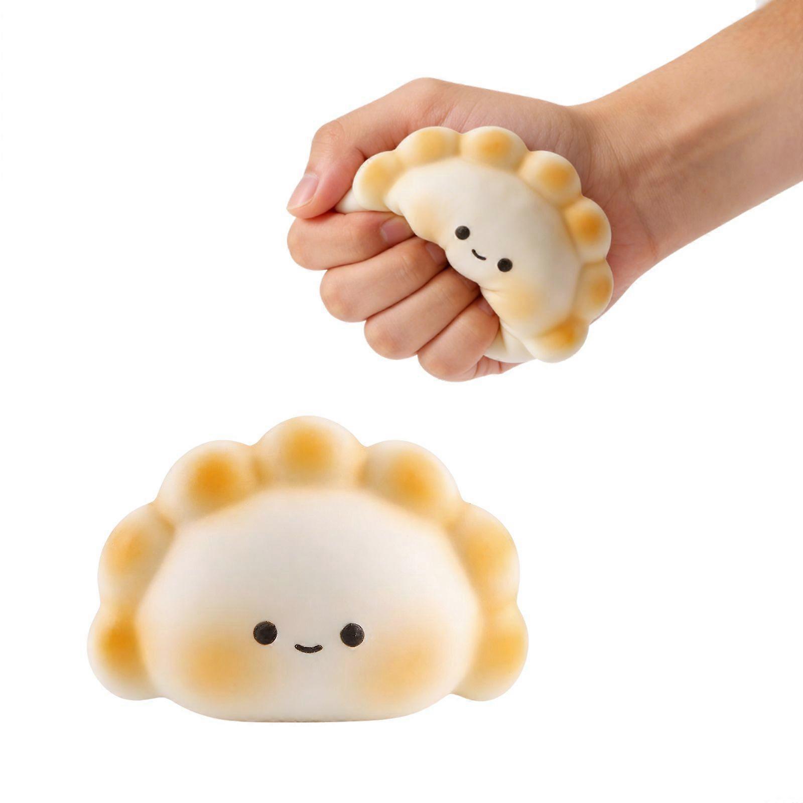 Cute Dumpling Kneading Fun Toy (Yellow)