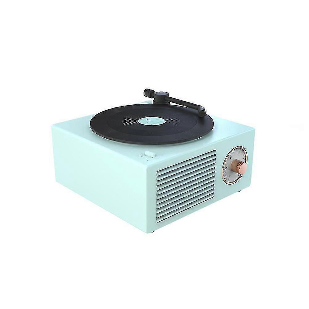 Mini Retro Vinyl Record Bluetooth Speaker - Button Control Music Player