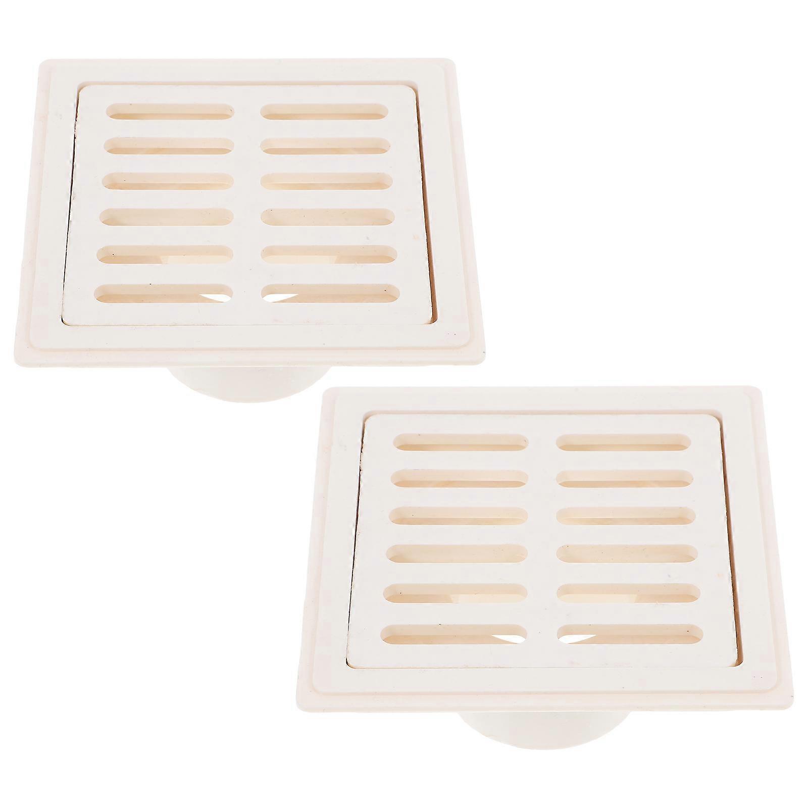 Floor Drain Square Insert for Filter and Strainer 10Pcs PVC Part