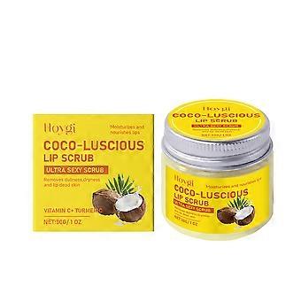 Hoygi Turmeric Lip Scrub Cream Rich Moist Moisturizing Cleansing Cutin Brightening Lip Color Hydrating Soft Smooth Lips