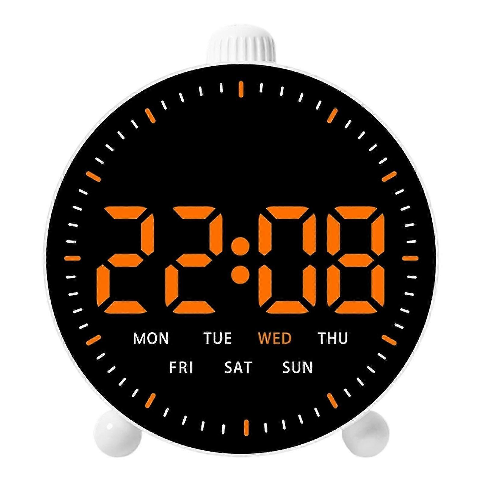 Multifunction Bedsides Clock With Quiet And Simple Controls With Countdown For Efficient Time Management Multicolor