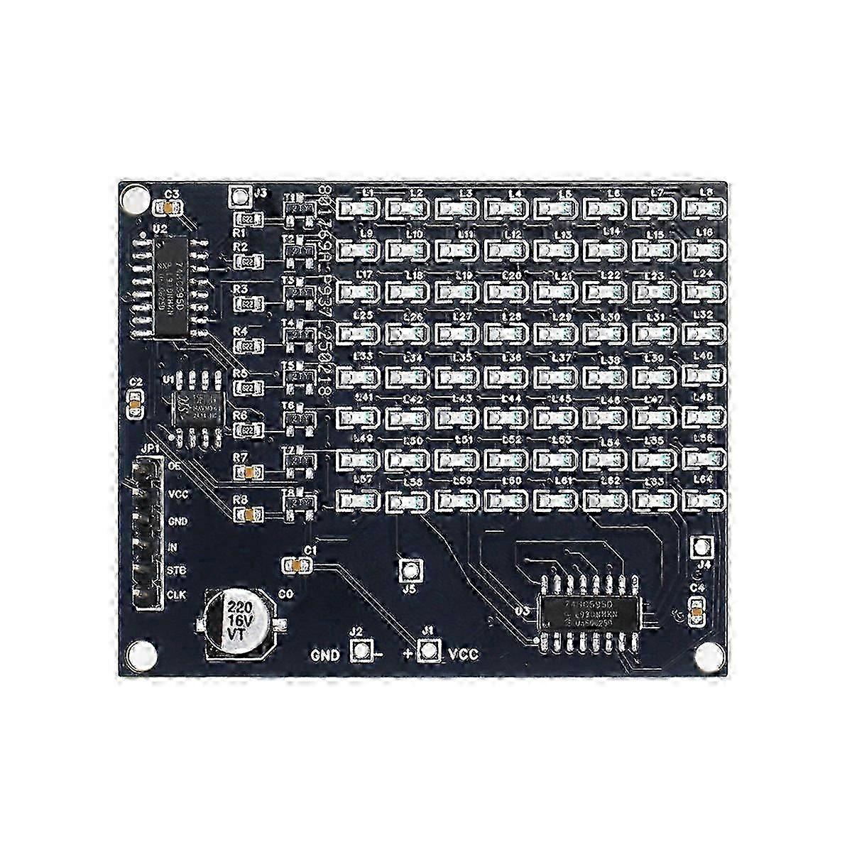 DIY Electronic Kit 64 SMD LED Matrix Display Soldering Practice Project
