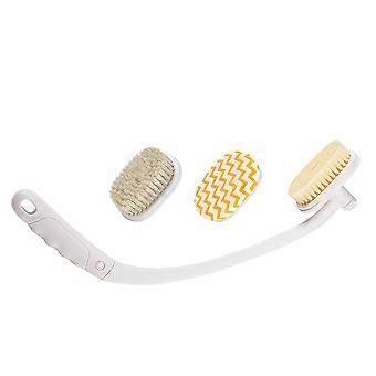 Long Handle Back Scrubber for Bath with Anti Slip Body Exfoliator 1Set