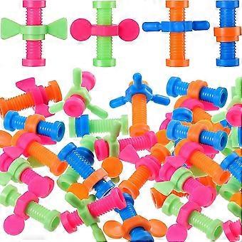 24 peças de ponteiras de lápis antiestresse de plástico coloridas, incluindo spinners para canetas e canetas giratórias, para aliviar a ansiedade.