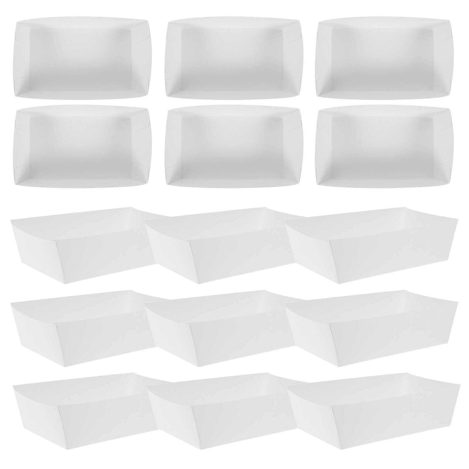 Paper Frying for Use 100Pcs White