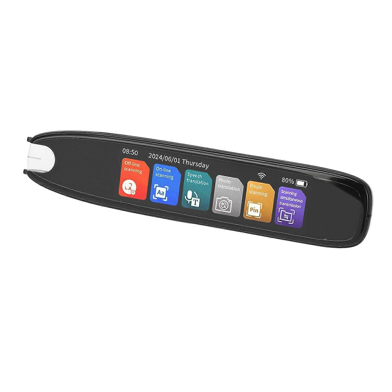 Reading Pen 3.7in Touchscreen Quick Response Portable Reader Pen Language Translator for Travel Work Study
