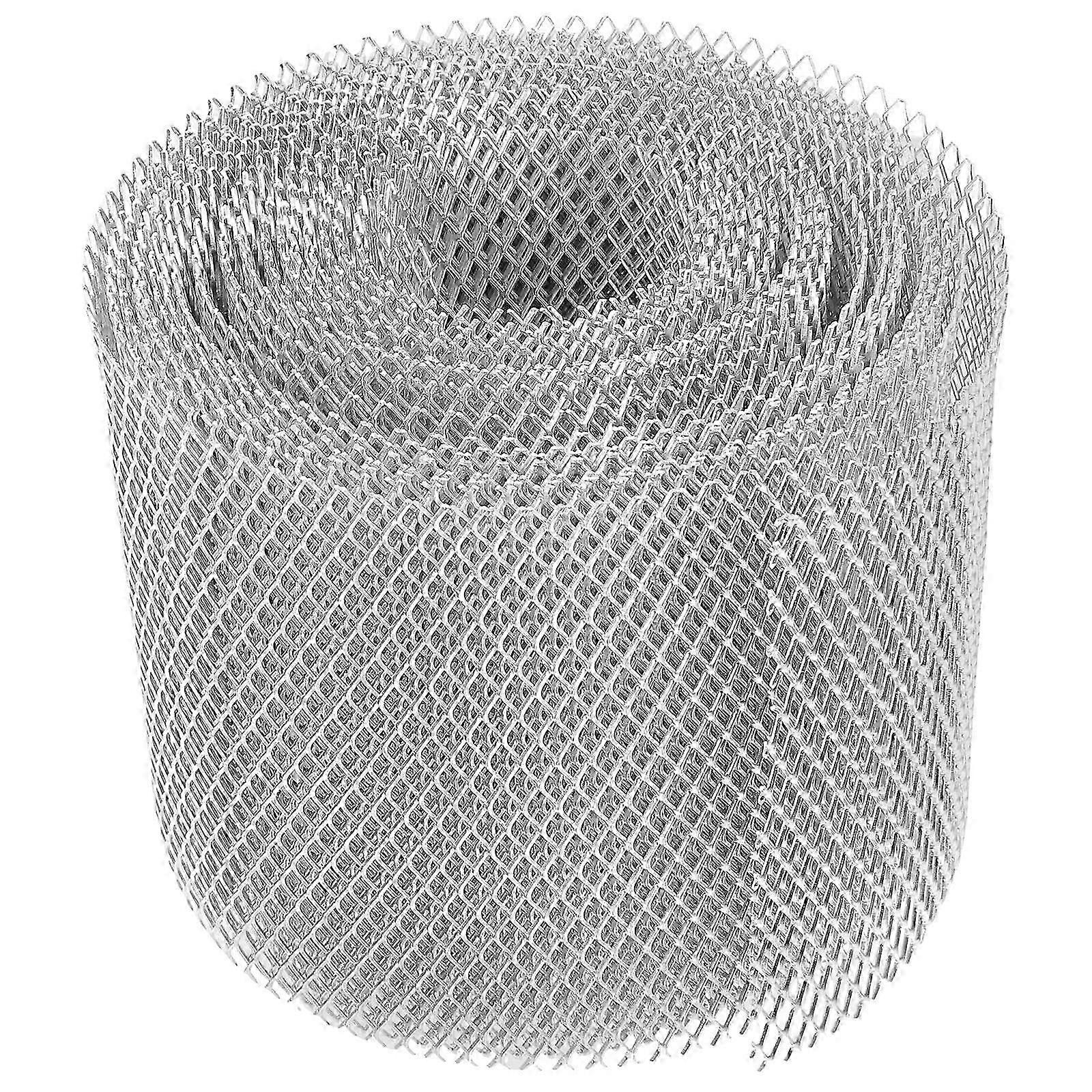 Gutter Mesh Guard Silver Alloy for Downspout Protection