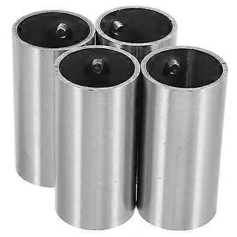 4pcs Straight Pipe Fitting Connector Stainless Steel Hand Rail Tube Connector Easy To Use Handrail Railing Pipe Connector
