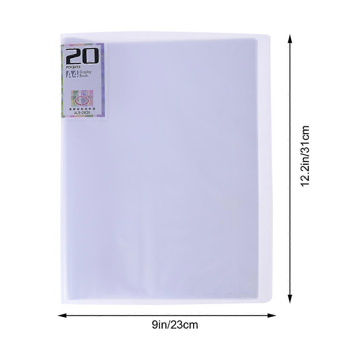 Folder Insert A4 Folder 20 Pages Information Booklet Test Paper Booklet(White)