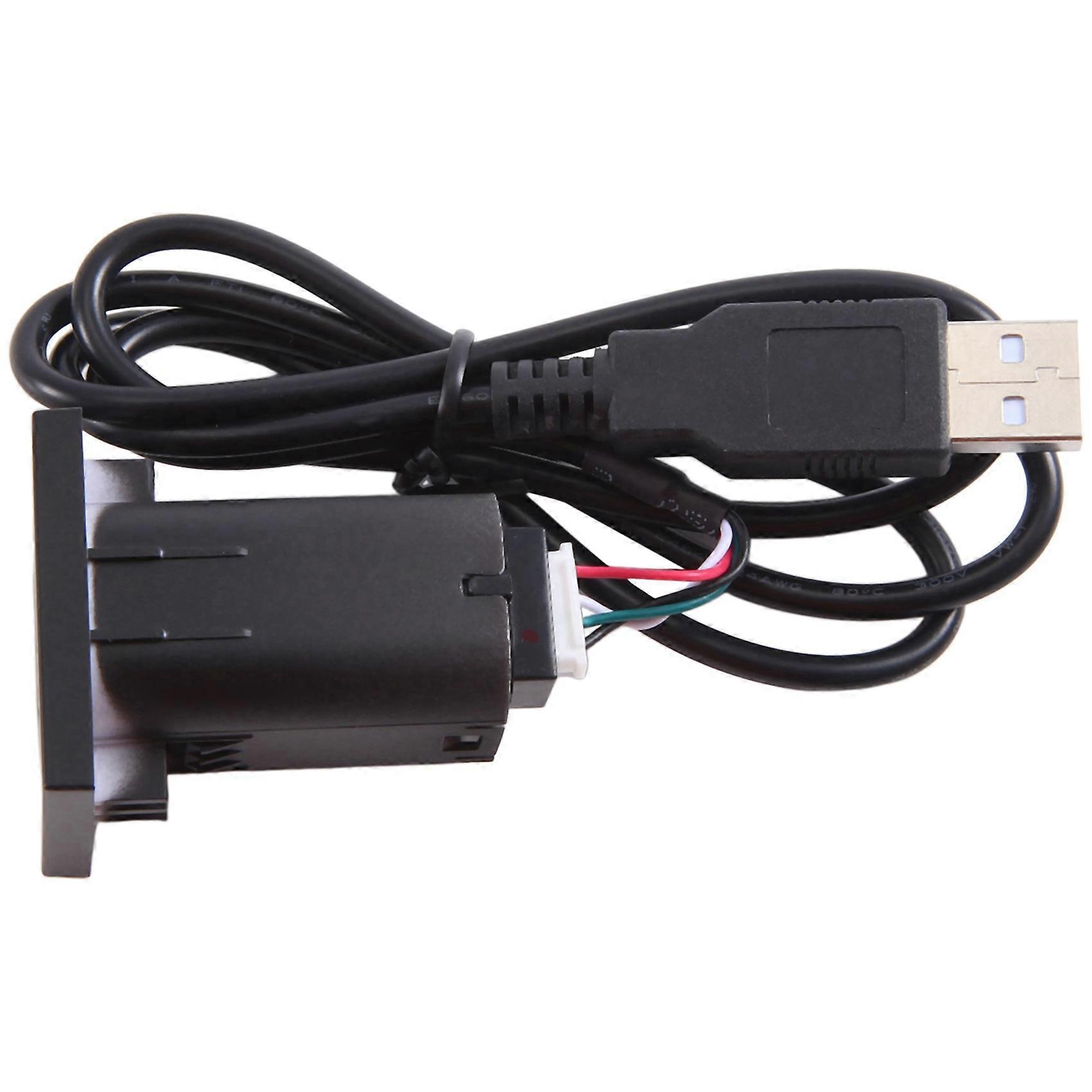 2X Car USB Input Adapter Audio Radio U-Disk Flash Socket Interface Cable Compatible with Ford Focus 2 Mk2 2009-2011