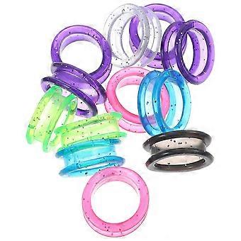 Scheren-Silikon-Fingerringe für Friseurzwecke, 12-teiliges Set mit farbigen Ringen