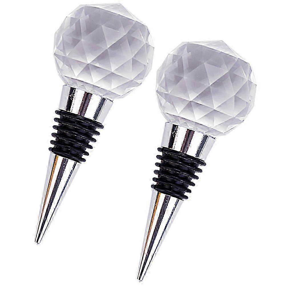 Crystal Ball Decorative Plug for Set 2Pcs