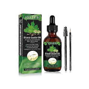 Eelhoe Huile de ricin Cheveux Liquide Cuir chevelu Massage Nutrition Soins Réparation des cheveux