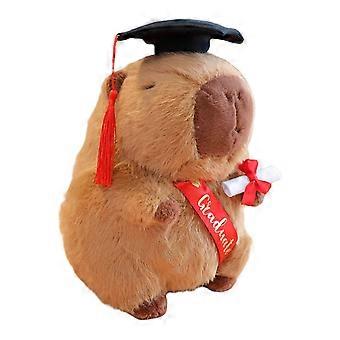 Graduation Capybara Doll Plushies Toy Cute 25cm Plush Capybara Toy Simulation-ms